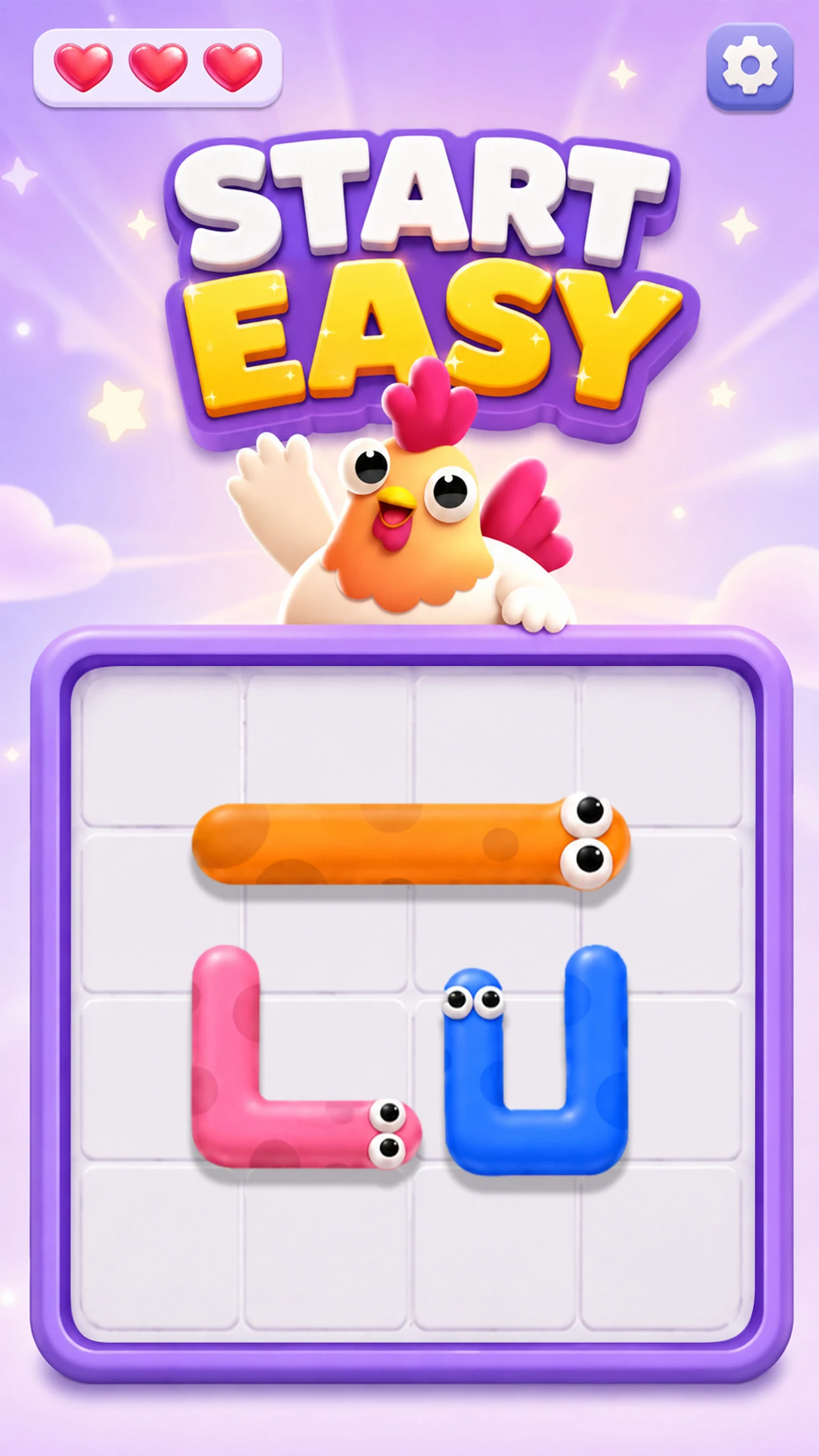 Peck Snack: Worm Arrow Puzzle screenshot
