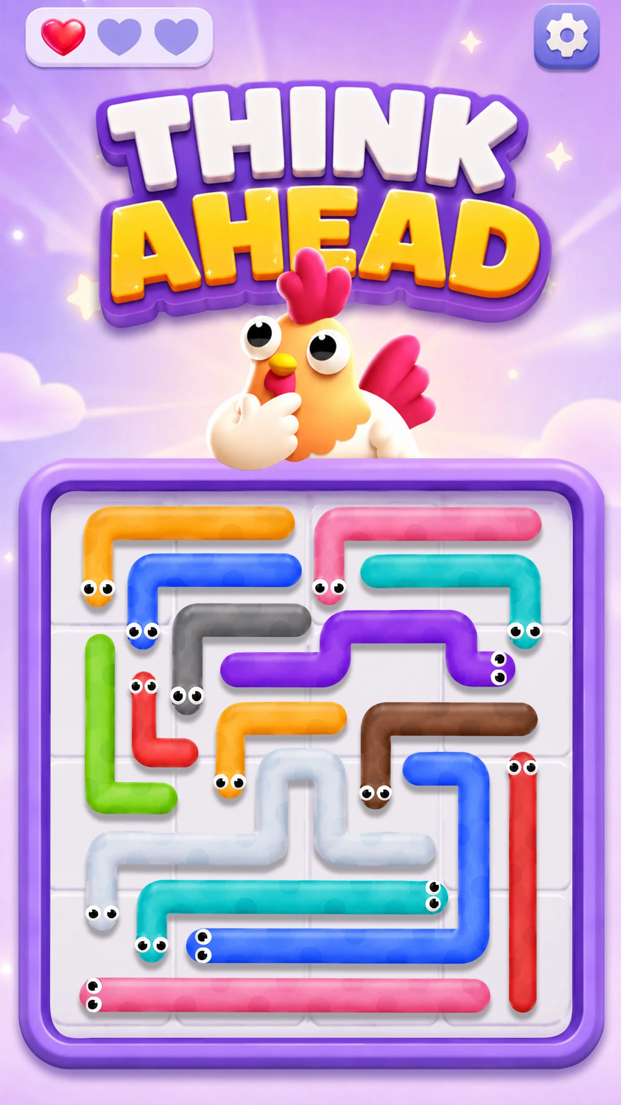 Peck Snack: Worm Arrow Puzzle screenshot